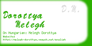 dorottya melegh business card